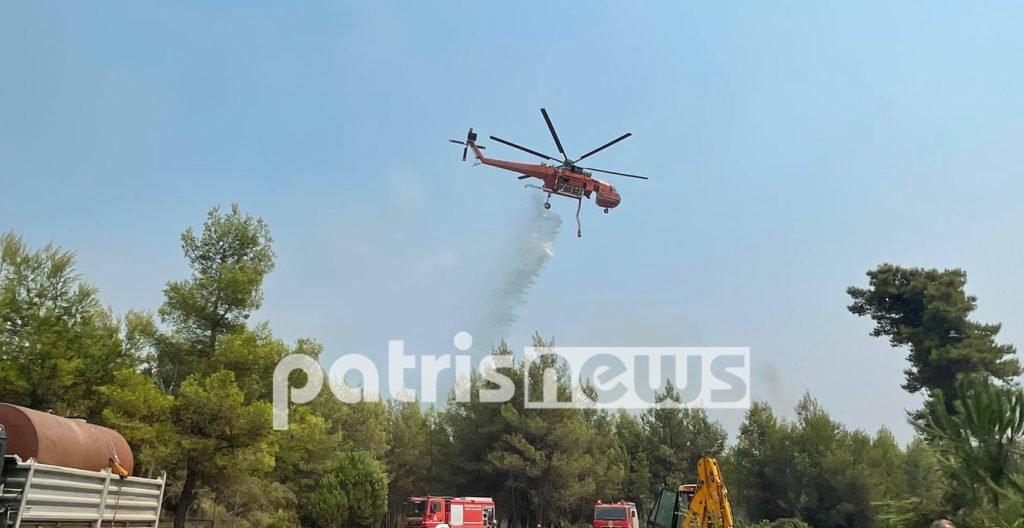 Φωτιά στην Αρχαία Ολυμπία: Αναζωπύρωση στη Νεμούτα