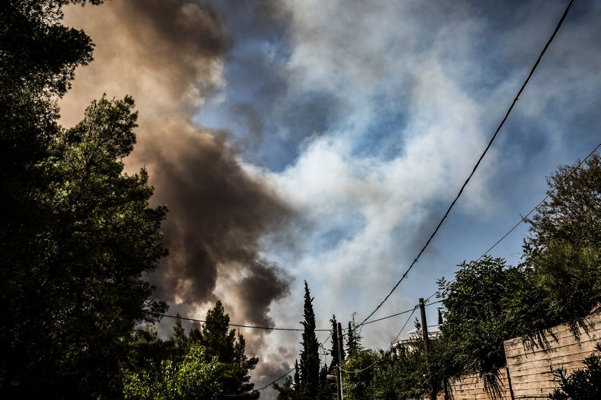 Φωτιά τώρα στο Σούνιο &#8211; Μεγάλη μάχη με τις φλόγες