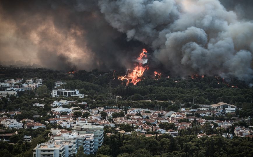 Φωτιά στη Βαρυμπόμπη: Νέο μήνυμα από το 112 στους κατοίκους Λυκόβρυσης, Κάτω Κηφισιάς, Μεταμόρφωσης και Αχαρνές