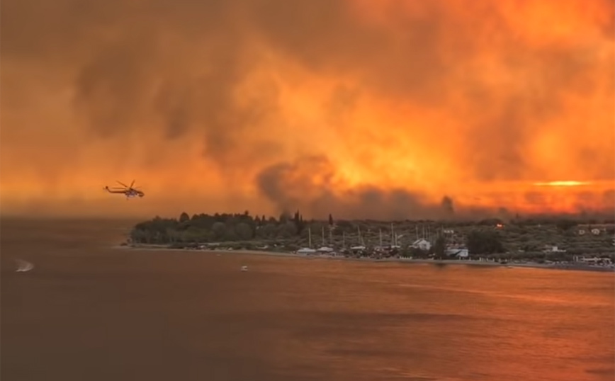 Φωτιά στη λίμνη Ευβοίας: Έχουν καεί τουλάχιστον 150 σπίτια &#8211; «Να μην θρηνήσουμε ανθρώπινες ζωές»