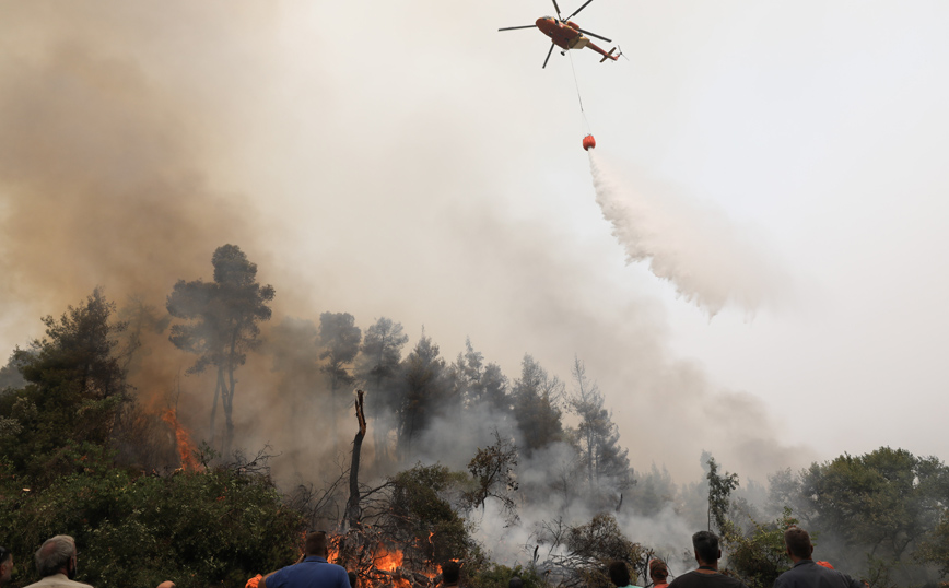 Φωτιά στην Εύβοια: Ανεξέλεγκτη η πυρκαγιά &#8211; Μπαράζ εκκενώσεων