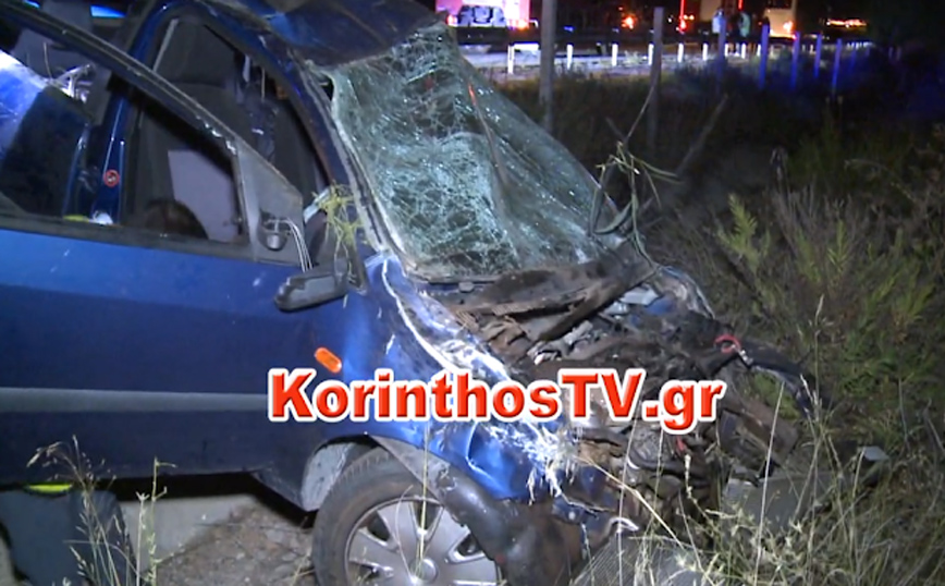 Κόρινθος: Αυτοκίνητο διαλύθηκε σε τροχαίο, χωρίς γρατζουνιά ο οδηγός