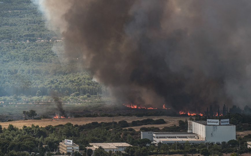 Φωτιά στη Βαρυμπόμπη: Άνοιξαν και τα δύο ρεύματα κυκλοφορίας στην Αθηνών &#8211; Λαμίας