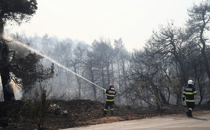 Φωτιά στα Βίλια: Σε ύφεση η πυρκαγιά στην περιοχή Κάζα