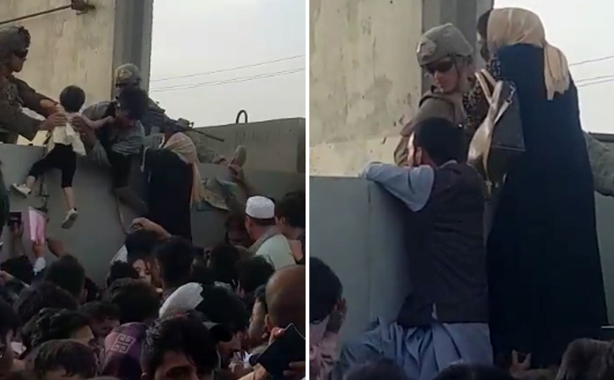 Σκηνές απελπισίας στο Αφγανιστάν: Βίντεο δείχνει παιδιά να σκαρφαλώνουν στο τείχος του αεροδρομίου για να σωθούν