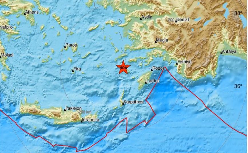Σεισμός τώρα ανοιχτά της Νισύρου