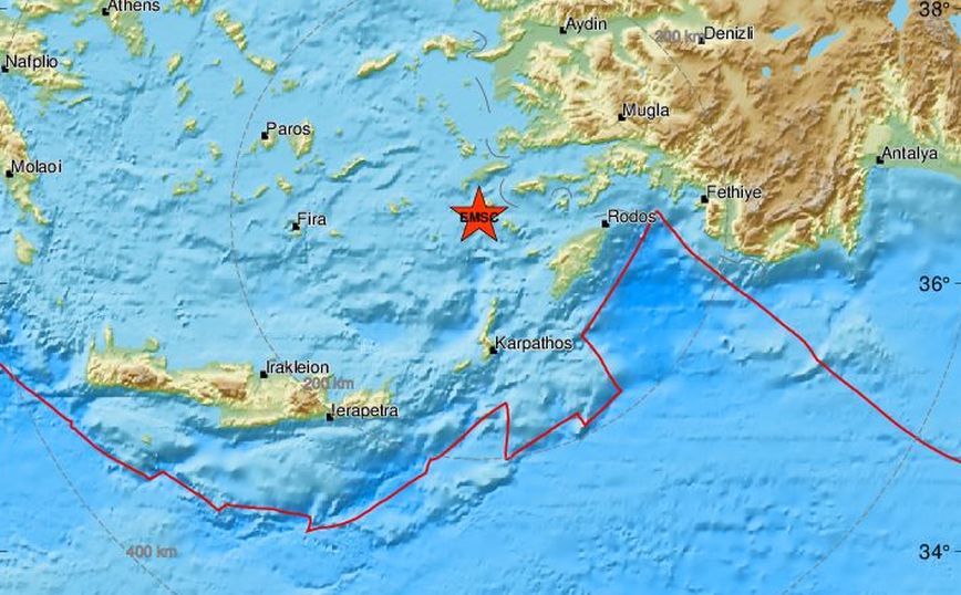 Τριπλός σεισμός ανησύχησε το ανατολικό Αιγαίο
