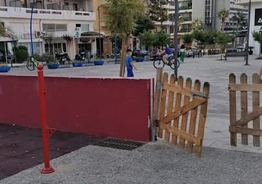 Ρέθυμνο: Πρωτοφανείς φθορές σε παιδική χαρά κατήγγειλε ο Δήμος – Μήνυση κατά αγνώστων