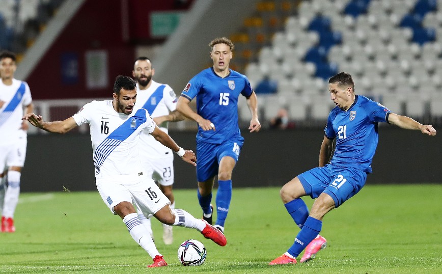 Κόσοβο &#8211; Ελλάδα: 0-1 στο 45&#8242; ο Δουβίκας