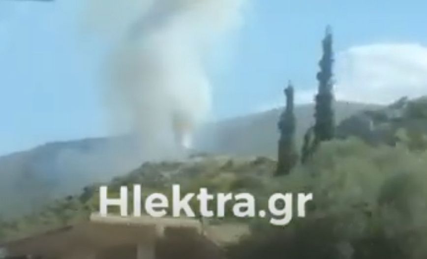 Φωτιά τώρα στην Κορινθία – Άμεση κινητοποίηση της πυροσβεστικής