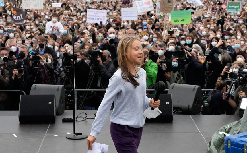 Η Γκρέτα Τούνμπεργκ μιλά στη Γερμανία για το κλίμα Η Γκρέτα Τούνμπεργκ μιλά στη Γερμανία για το κλίμα
