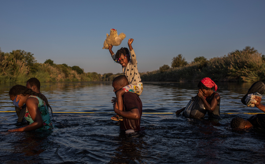 Αϊτινοί μετανάστες στα σύνορα Μεξικού-ΗΠΑ