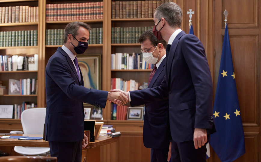 Συντάντησ Μητσοτάκη με Μπακογιάννη Ιμάμογλου Συντάντησ Μητσοτάκη με Μπακογιάννη Ιμάμογλου