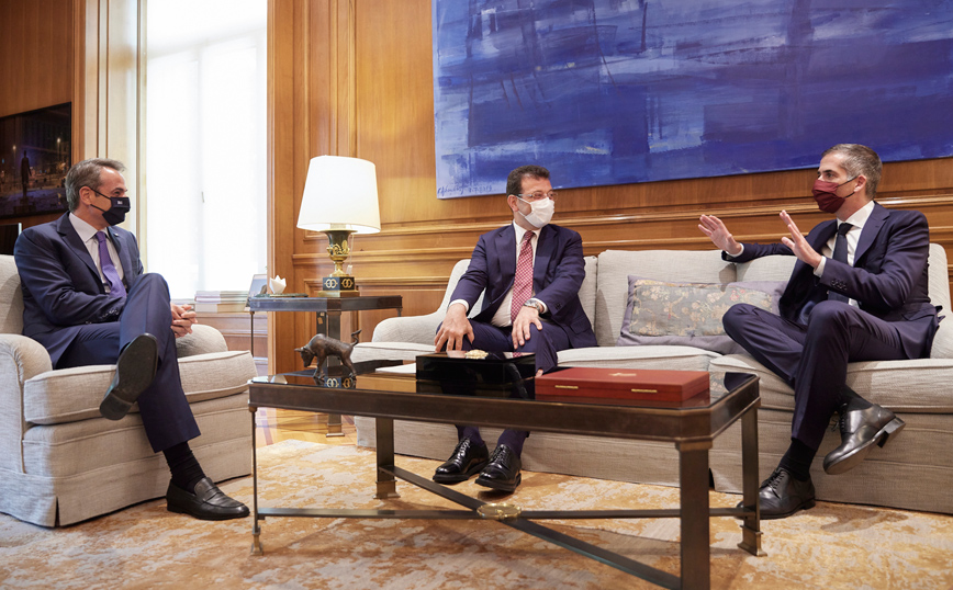 Συντάντησ Μητσοτάκη με Μπακογιάννη Ιμάμογλου Συντάντησ Μητσοτάκη με Μπακογιάννη Ιμάμογλου