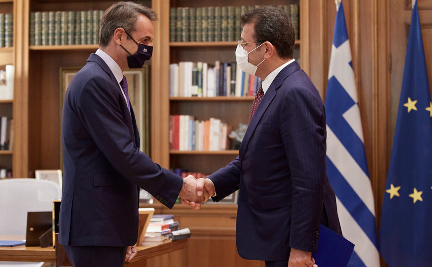 Συντάντησ Μητσοτάκη με Μπακογιάννη Ιμάμογλου Συντάντησ Μητσοτάκη με Μπακογιάννη Ιμάμογλου