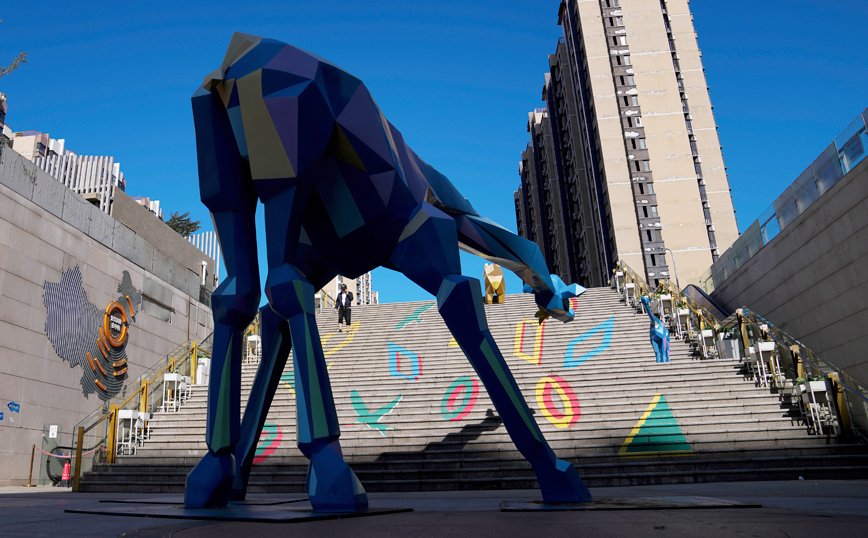 Άγαλμα στο Πεκίνο Άγαλμα στο Πεκίνο