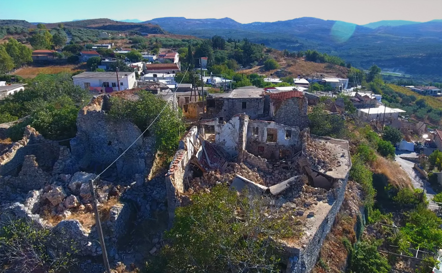 Κρήτη &#8211; σεισμός: Εικόνες από drone δείχνουν το μέγεθος της καταστροφής μετά τα 5,8 Ρίχτερ