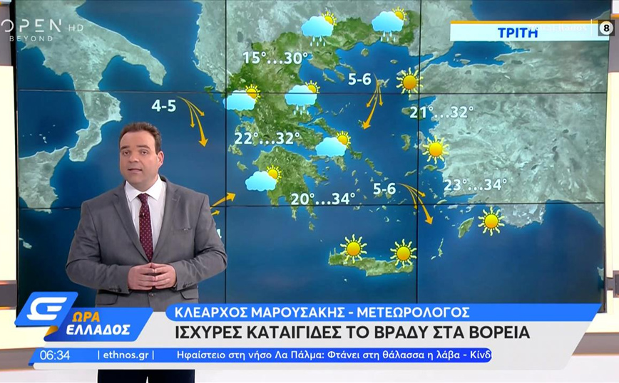 Καιρός: Βροχές, καταιγίδες και μπουφάν την Πέμπτη – Πότε θα βάλουμε ξανά καλοκαιρινά