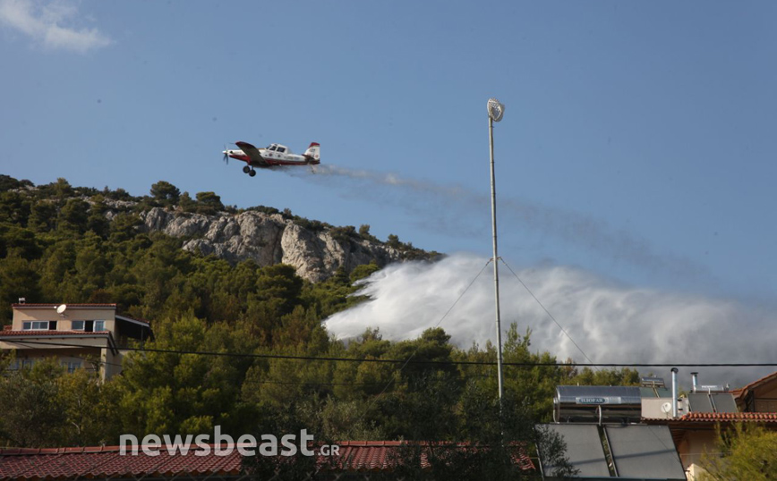 Φωτιά σε Πάρνηθα και Κάλαμο: Υπό μερικό έλεγχο τα μέτωπα της πυρκαγιάς