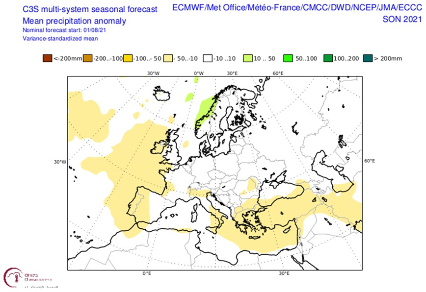 Χάρτες της ΕΜΥ για τις βροχοπτώσεις φετινό φθινόπωρο Χάρτες της ΕΜΥ για τις βροχοπτώσεις φετινό φθινόπωρο