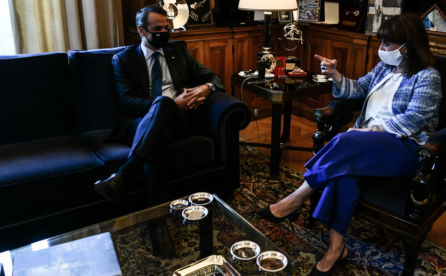 Συνάντηση Σακελλαροπούλου-Μητσοτάκη Συνάντηση Σακελλαροπούλου-Μητσοτάκη