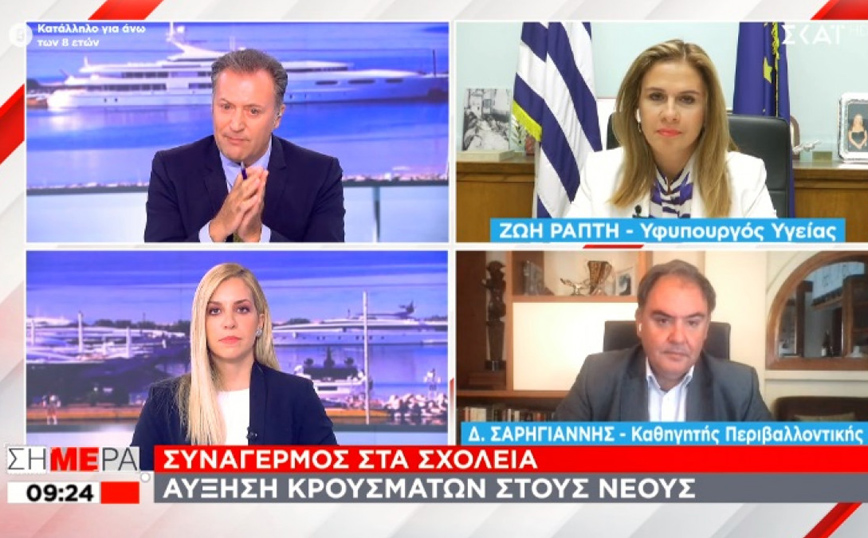 Κορονοϊός – Σαρηγιάννης: Αύξηση στα κρούσματα γύρω στις 20 Σεπτεμβρίου – Θα φτάσουν τα 4.500 τη μέρα