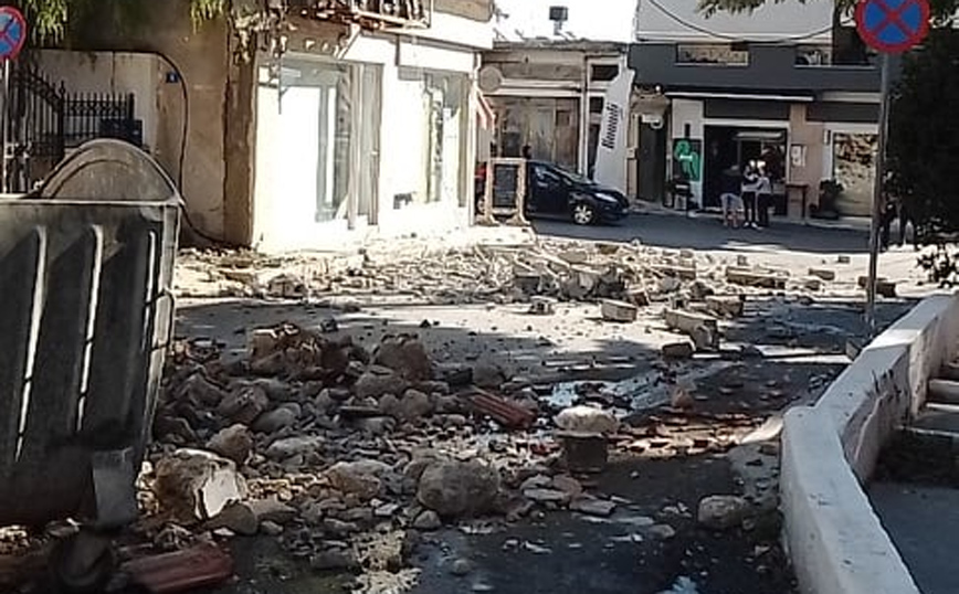 Ισχυρός σεισμός στην Κρήτη: Μετασεισμός 3,8 Ρίχτερ &#8211; Έσπασαν τζάμια, ζημιές σε σπίτια, δείτε εικόνες