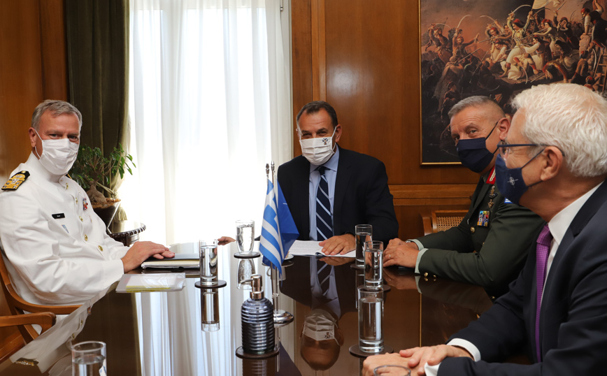 Συνάντηση Νίκου Παναγιωτόπουλου με τον πρόεδρο της Στρατιωτικής Επιτροπής του ΝΑΤΟ