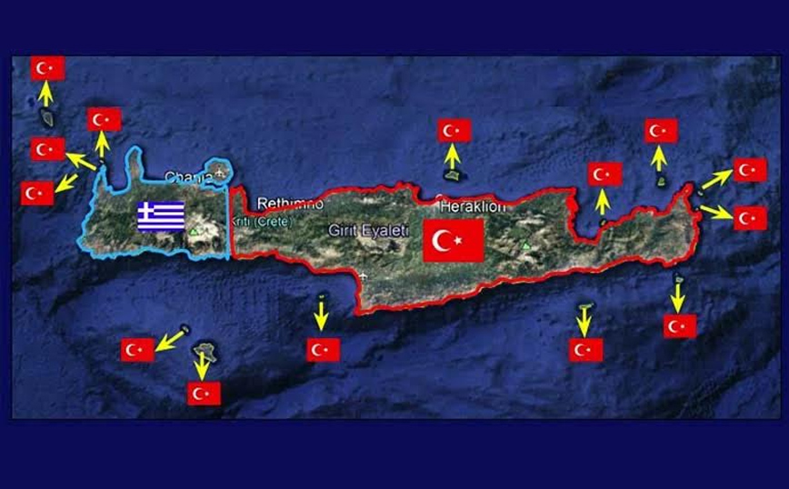 Απίστευτοι ισχυρισμοί Τούρκου απόστρατου: Τα 3/4 της Κρήτης ανήκουν στην Τουρκία