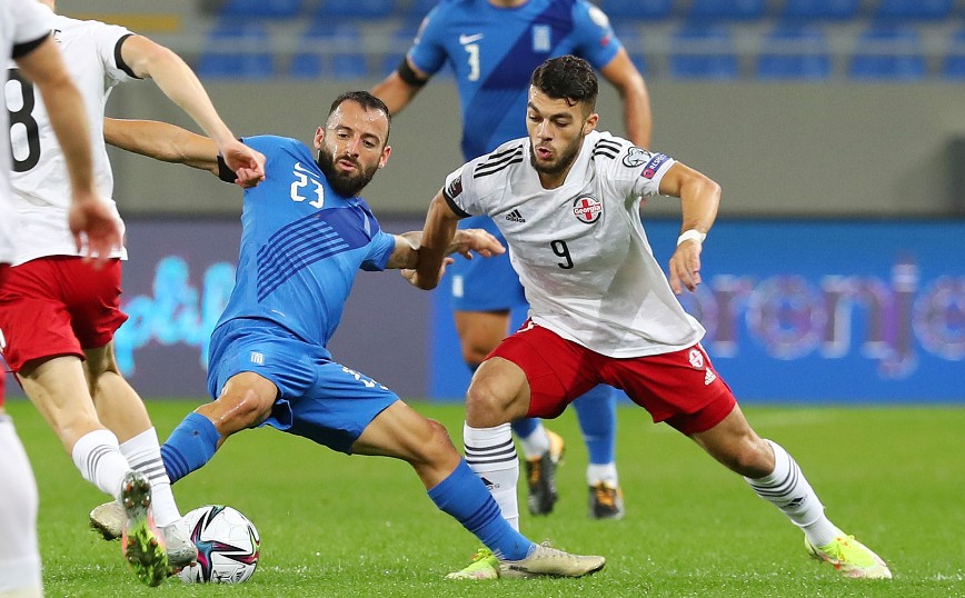 Γεωργία – Ελλάδα: 0-1 στο 90′ με πέναλτι του Μπακασέτα