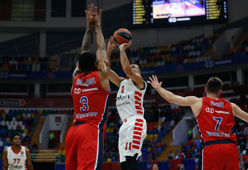 Euroleague: Λύγισε στη Μόσχα από την ΤΣΣΚΑ ο Ολυμπιακός