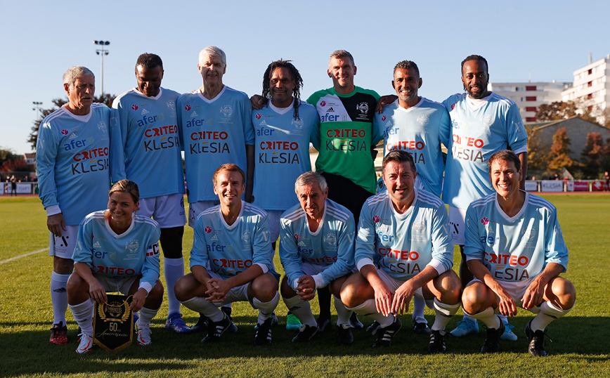 Φιλανθρωπικός αγώνας με συμμετοχή Μακρόν Φιλανθρωπικός αγώνας με συμμετοχή Μακρόν