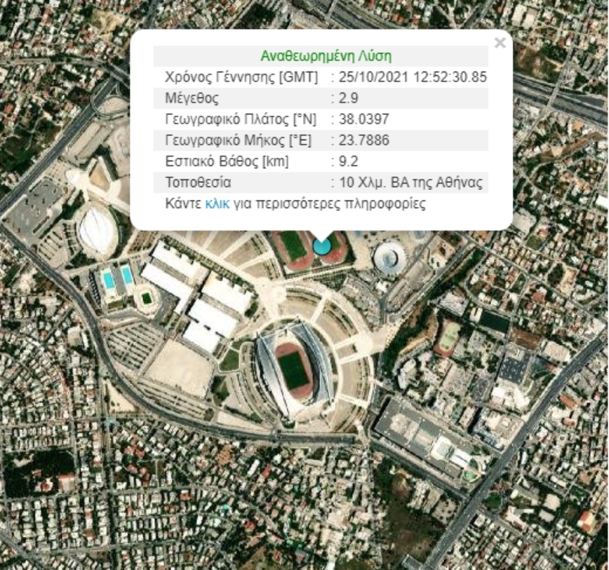 Σεισμός στο ΟΑΚΑ Σεισμός στο ΟΑΚΑ