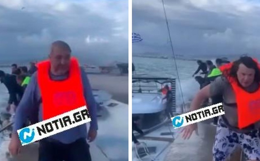 Διάσωση επιβατών από καταμαράν στον Άλιμο Διάσωση επιβατών από καταμαράν στον Άλιμο