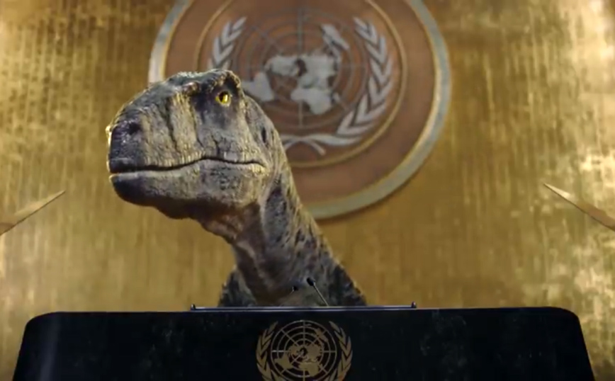 Ένας&#8230; δεινόσαυρος τα έψαλε στον ΟΗΕ: Μην διαλέγετε την εξαφάνιση
