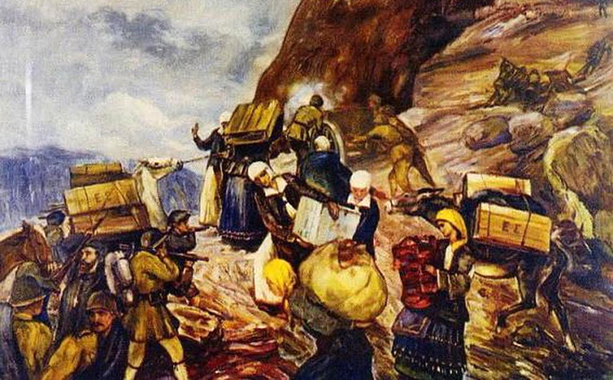 Γυναίκες στα βουνά της Ηπείρου συμβάλλουν στον ανεφοδιασμό Γυναίκες στα βουνά της Ηπείρου συμβάλλουν στον ανεφοδιασμό