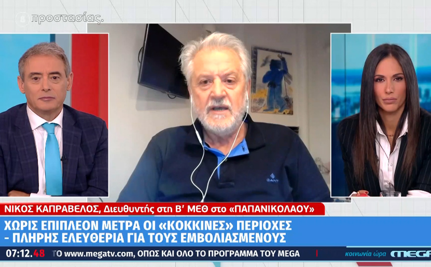 Κορονοϊός &#8211; Καπραβέλος: «Καμπανάκι» για τα νέα μέτρα &#8211; «Δεν είναι ώρα για τέτοια ελευθερία»