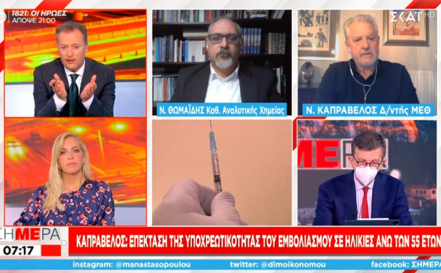 Κορονοϊός – Καπραβέλος: Ρεκόρ εισαγωγών στις ΜΕΘ στο 4ο κύμα – Θωμαΐδης: Έως και 5.000 κρούσματα