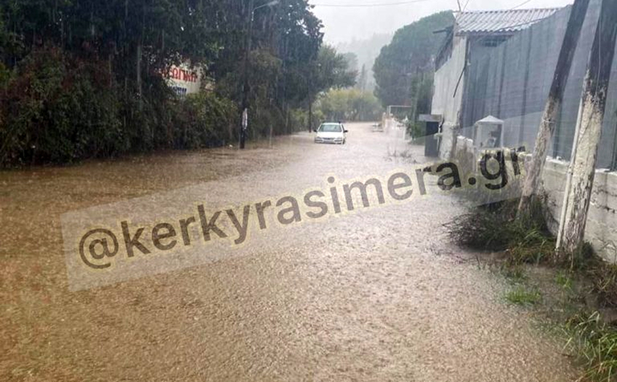 Κακοκαιρία Μπάλλος: Πλημμύρες, κατολισθήσεις και ακυρώσεις πτήσεων στην Κέρκυρα