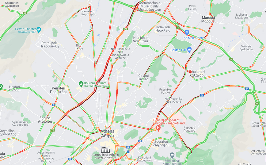 Κίνηση στους δρόμους της Αθήνας Κίνηση στους δρόμους της Αθήνας