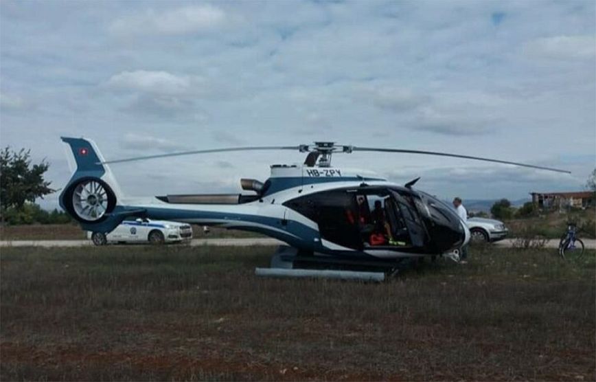 Θρίλερ με ελικόπτερο: Προσγειώθηκε σε χωράφι στην Κοζάνη λόγω χαμηλής νέφωσης
