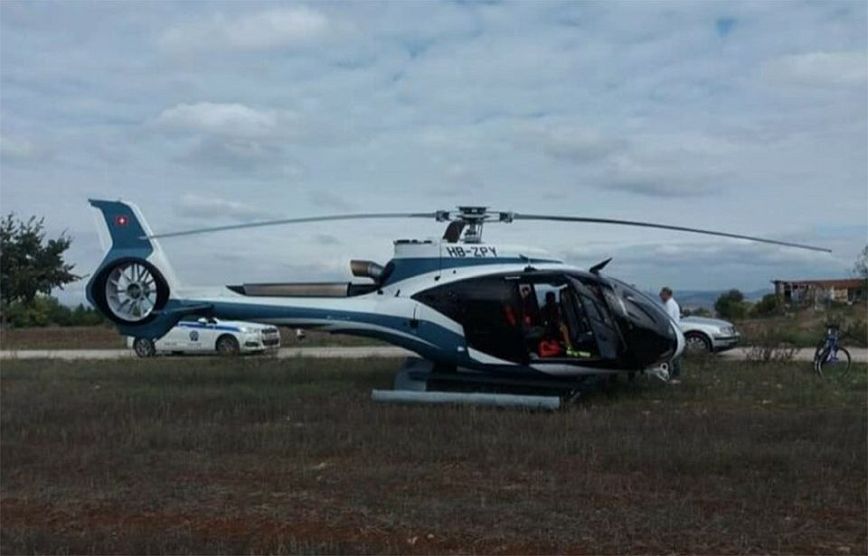 Θρίλερ με ελικόπτερο: Προσγειώθηκε σε χωράφι στην Κοζάνη λόγω χαμηλής νέφωσης
