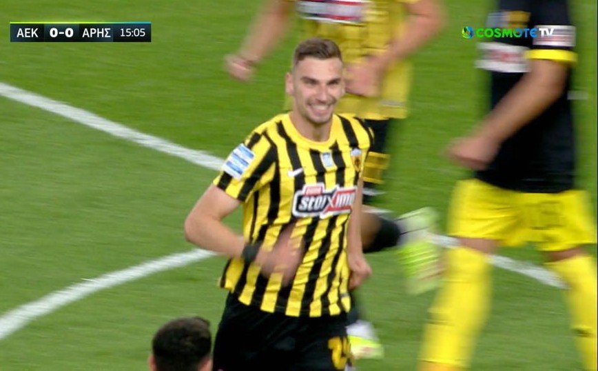 ΑΕΚ &#8211; Άρης: 1-0 στο 15&#8242; ο Μήτογλου &#8211; Δείτε το γκολ