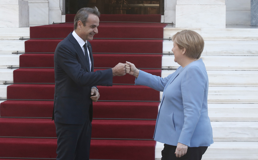 Συνάντηση Μέρκελ Μητσοτάκη Συνάντηση Μέρκελ Μητσοτάκη