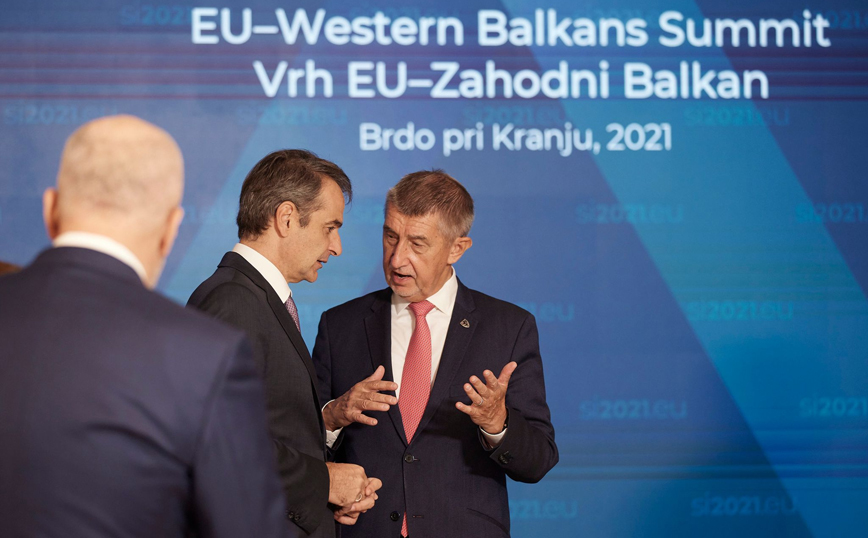 Ο Μητσοτάκης στη Σύνοδο Κορυφής ΕΕ-Δυτικών Βαλκανίω Ο Μητσοτάκης στη Σύνοδο Κορυφής ΕΕ-Δυτικών Βαλκανίω