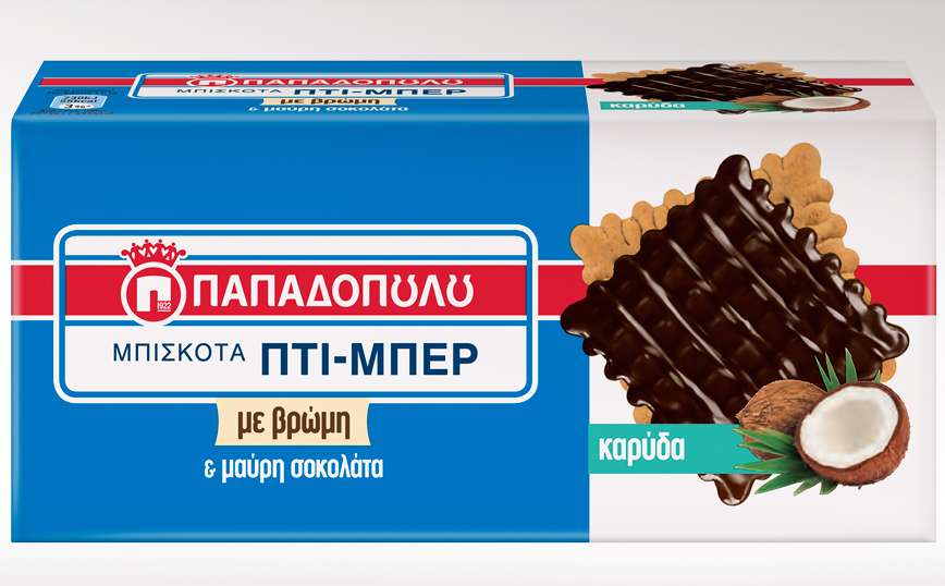 Νέα ακαταμάχητη γεύση Πτι-Μπερ Παπαδοπούλου με Καρύδα και Σοκολάτα