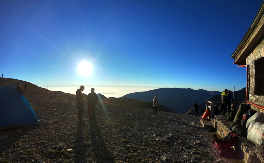 Εκατοντάδες επισκέπτες στον Όλυμπο