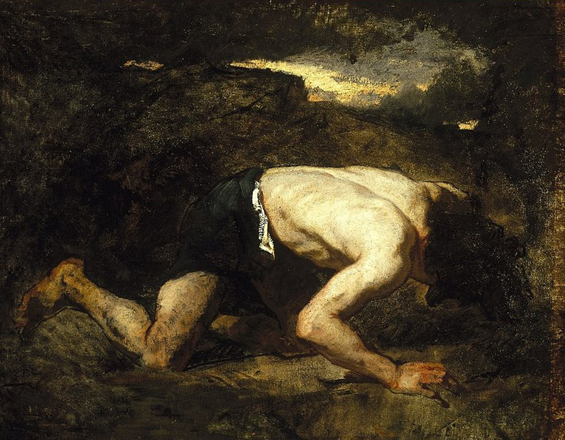 Ο Τίμων φυγάς στον Υμηττό. Ελαιογραφία του Τομά Κουτύρ 1855-1859, Μουσείο Μπρούκλιν Ο Τίμων φυγάς στον Υμηττό. Ελαιογραφία του Τομά Κουτύρ 1855-1859, Μουσείο Μπρούκλιν