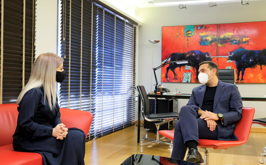 Συνάντηση Αλ. Τσίπρα με την πρόεδρο της κυπριακής βουλής Α. Δημητρίου