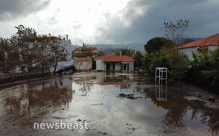 Οι εικόνες καταστροφής από τη κακοκαιρία στη Βόρεια Εύβοια